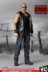 Leather Sleeveless Moto Jacket Sets for Strongbody