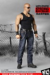 Leather Sleeveless Moto Jacket Sets for Strongbody